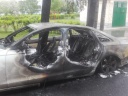 В Иванове сгорел автомобиль