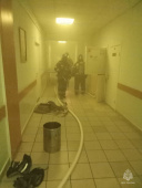Ивановские огнеборцы выезжали на пожар в областной больнице