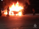 Понедельник в Ивановской области начался с возгорания автомобиля