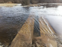 На реке Нерль в Ивановской области затопило мост