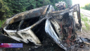 ДТП в Тейковском районе: автомобиль опрокинулся и загорелся (ФОТО)
