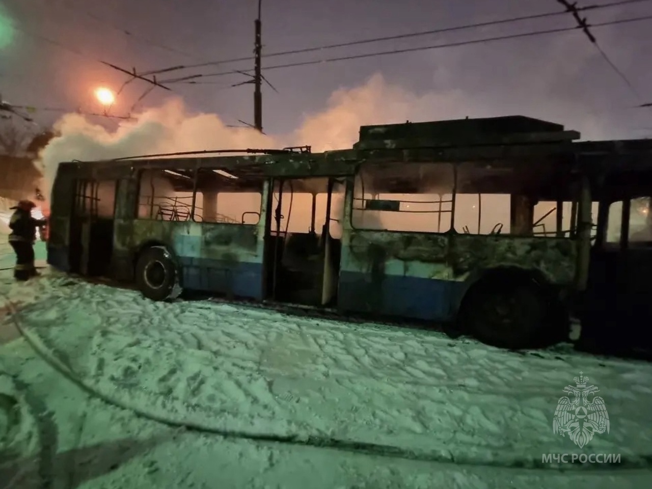 Пожар в троллейбусном депо в Иванове (ФОТО, ВИДЕО) | 16.02.2024 | Новости  Иваново - БезФормата