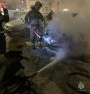 В минувшие выходные в Ивановской области пожарные дважды выезжали на тушение автомобилей (ФОТО пожара в Иванове)