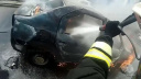 Автомобиль в Ивановской области выгорел на площади 8 кв.м