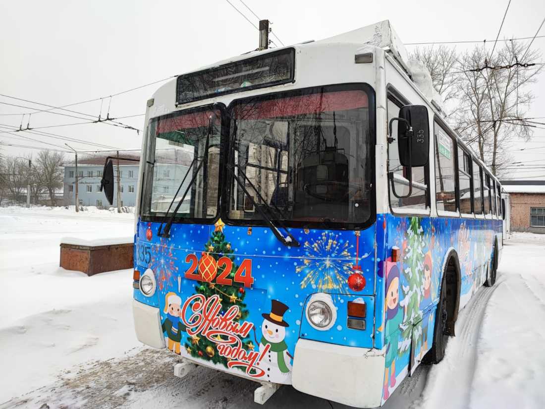 Новогодние троллейбусы в Иванове (ФОТО) | 12.12.2023 | Новости Иваново -  БезФормата