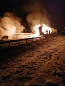 В Кинешемском районе ночью сгорел автомобиль