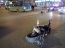 Выезд на встречную полосу привел мотоциклиста к столкновению с пассажирским автобусом в Кинешме