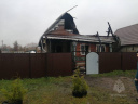 В поселке Наволоки сгорел двухэтажный дом (ФОТО)