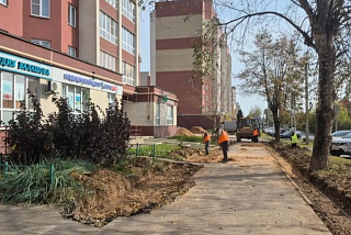 В Иванове в Авдотьино приступили к обустройству тротуаров