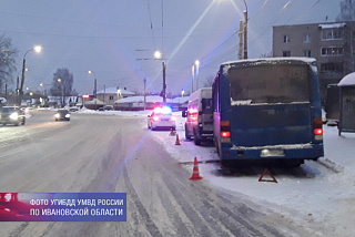 Столкновение двух пассажирских автобусов в Иванове (ФОТО)