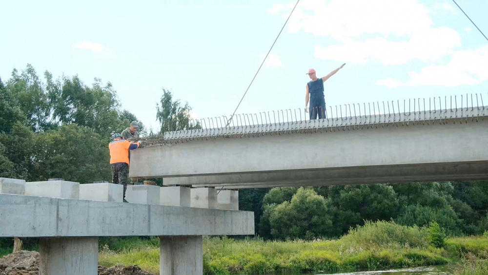 Строительство территориально значимого моста в Ивановской области ведется с опережением графика