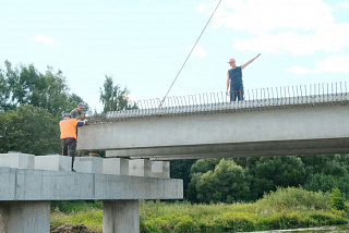 Строительство территориально значимого моста в Ивановской области ведется с опережением графика