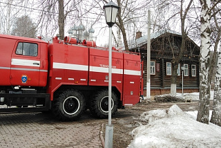 Пожарные ликвидировали условный пожар в юрьевецком музее имени Андрея Тарковского (ФОТО)