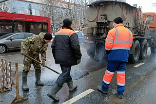 В Иванове проводят ямочный ремонт дорог (ФОТО)
