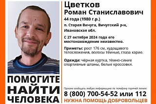 Ищут пропавшего жителя Старой Вичуги (ФОТО)