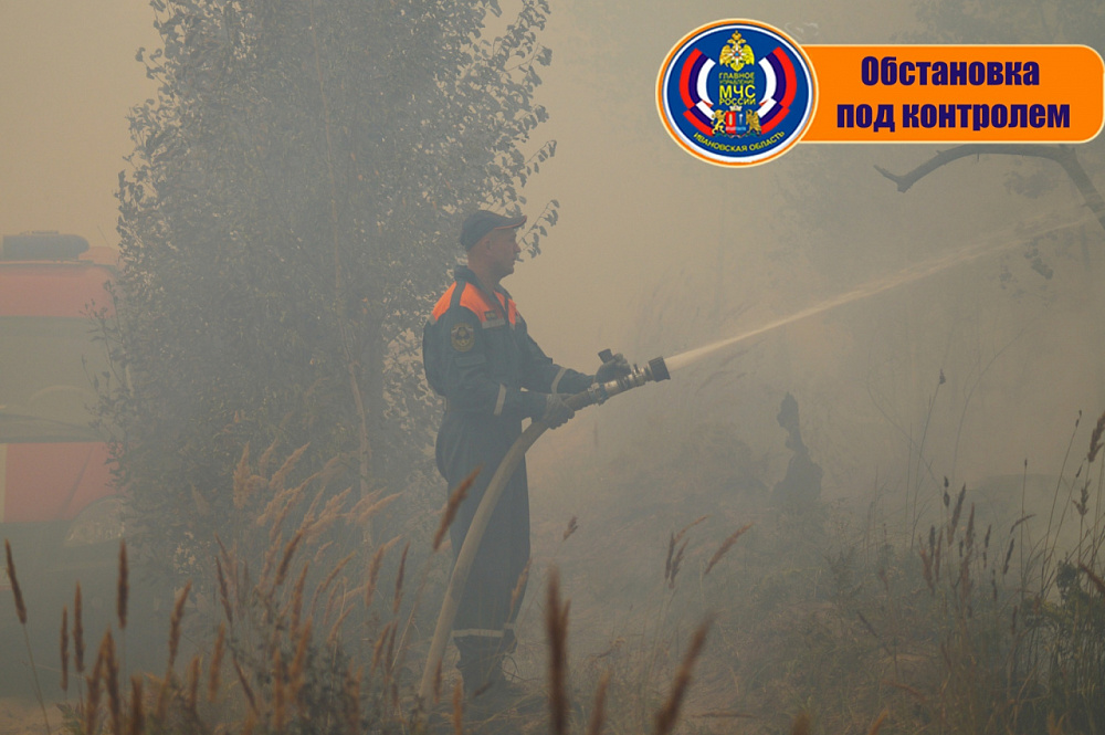 Обстановка в Южском районе, вызванная лесными пожарами, взята под контроль (ФОТО)
