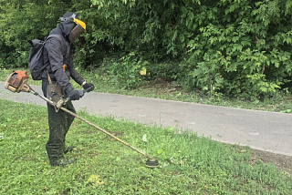 В рамках второго этапа покоса травы проведены работы на внутриквартальных улицах в Иванове