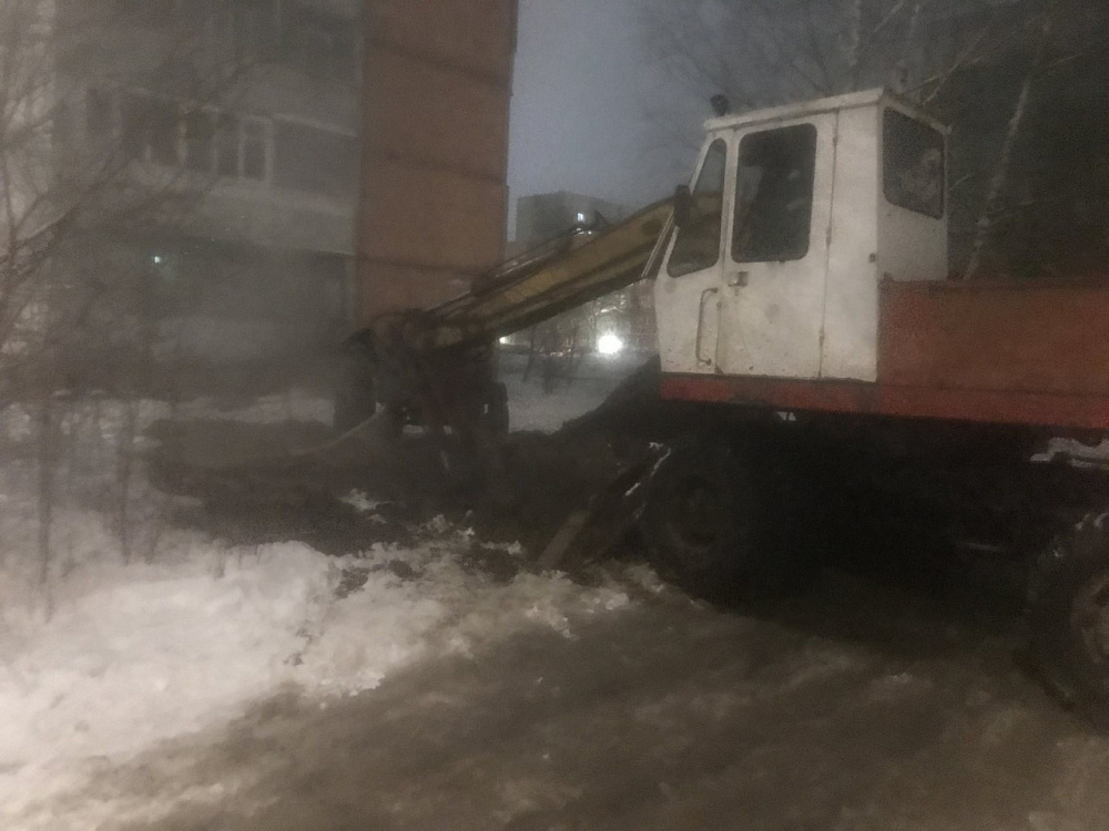 В Иванове в результате аварии несколько многоквартирных домов оставались без тепла и горячей воды (ФОТО)