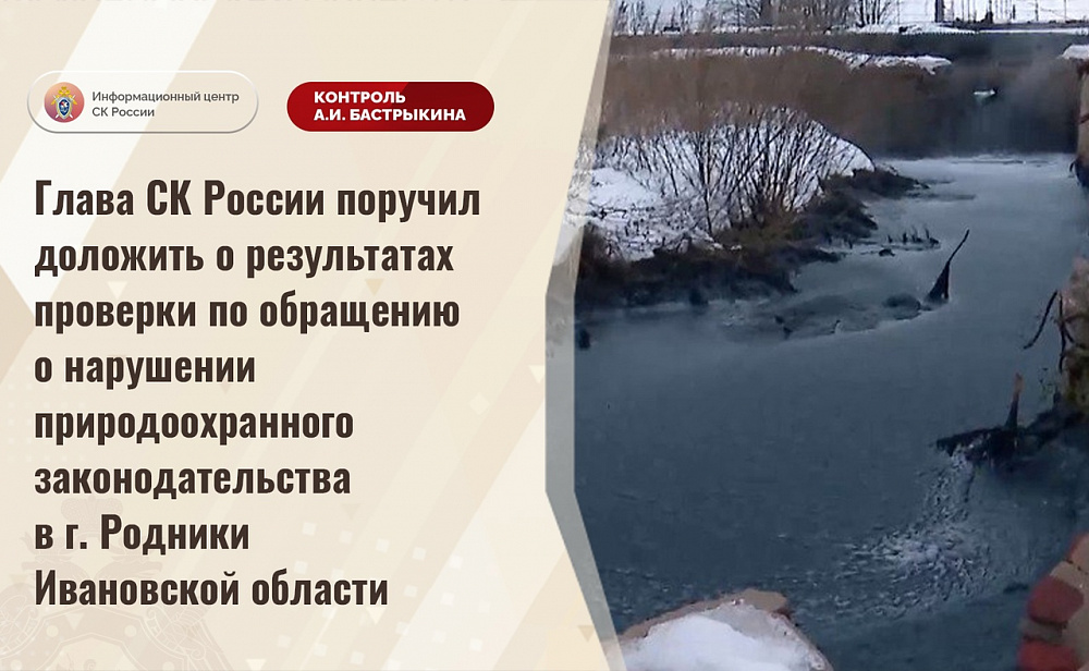 Проводится проверка информации о нарушении природоохранного законодательства в Родниках