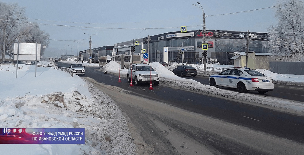 Наезд на несовершеннолетнего на «зебре» в Иванове (ФОТО)