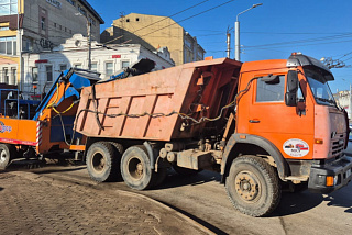 Погодные условия позволили начать в Иванове весеннюю уборку по смету противогололедных материалов раньше срока (ФОТО)   