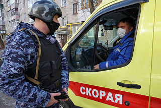 В Иванове Росгвардия взяла под охрану бригады скорой помощи