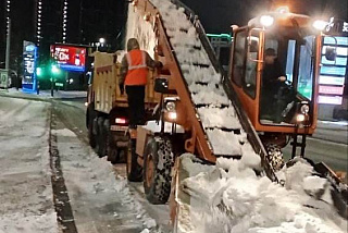 За ночь с улиц Иванова вывезли более 2,3 тыс. кубометров снега (ФОТО)