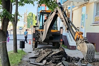 В Иванове ремонтируют тротуары