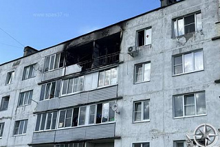 В Тейкове из горящей квартиры спасли двух детей (ФОТО, ВИДЕО)