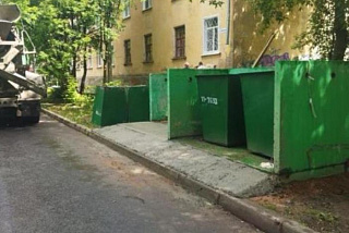 На одной из улиц Иванова оборудовали новую контейнерную площадку (ФОТО)