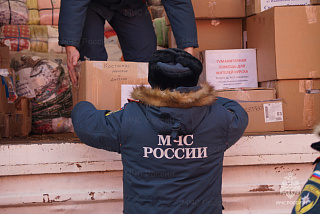 Ивановское управление МЧС транспортировало груз для его доставки в Курскую область (ФОТО, ВИДЕО)