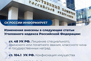 Ивановский СУ СК проинформировал об изменениях в законодательстве по вопросам нацбезопасности