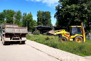 В ивановском парке им. В.Я. Степанова приступили к благоустройству входной зоны (ФОТО)
