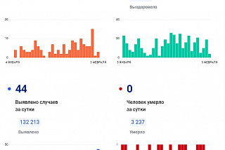 44 ковид диагноза поставили 3 февраля в Ивановской области