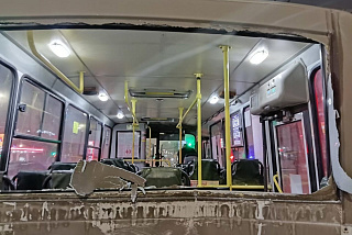 ДТП с участием двух пассажирских автобусов в Иванове (ФОТО)